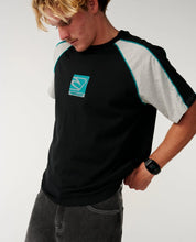Load image into Gallery viewer, Rip Curl Archive Panel Embroid Tee - Black

