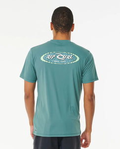 Rip Curl Fader Oval Surflite UPF Short Sleeve Swim Shirt