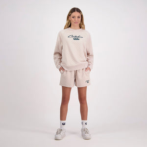 Canterbury Scene-Set Crew Sweat - Oatmeal Marle