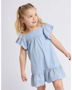 Eve Girl Maisie Dress (3-7) - Light Blue