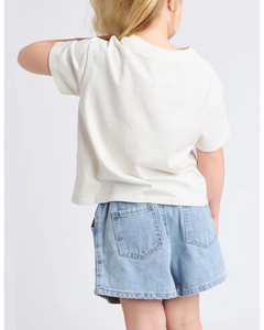 Eve Girl Tropical Tee - Vintage White (3-7)