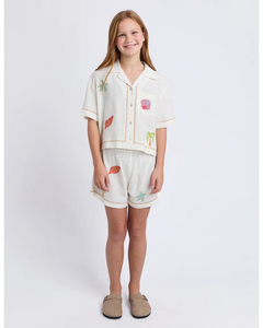 Eve Girl Sunrays Shirt - Vintage White