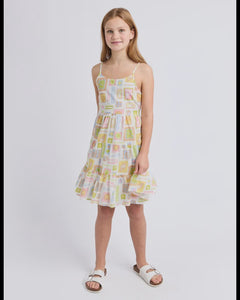 Eve Girl Matisse Tiered Mini Dress - Print
