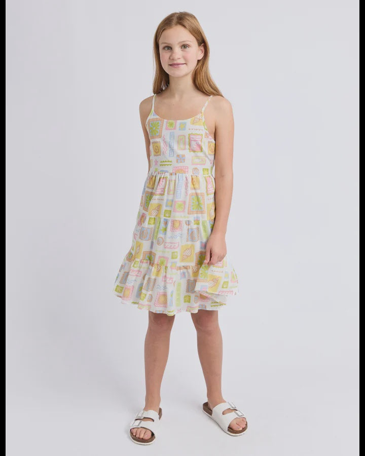 Eve Girl Matisse Tiered Mini Dress - Print