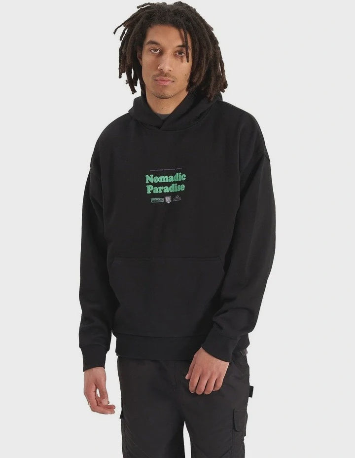 Nomadic Paradise Everest Oversized Hoodie - Jet Black