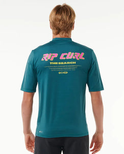 Rip Curl Quest Lockup UV Short Sleeve Rash Vest