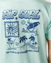 Load image into Gallery viewer, Rip Curl Rip-Tuals Art Tee - Light Aqua
