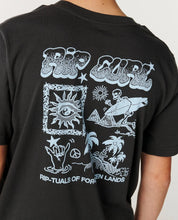 Load image into Gallery viewer, Rip Curl Boys Rip-tuals Art Tee - Washed Black
