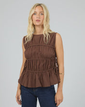 Load image into Gallery viewer, All About Eve Lou Lou Tie Top - Brown
