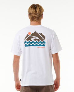 Rip Curl Vaporcool Search Trek Tee - White