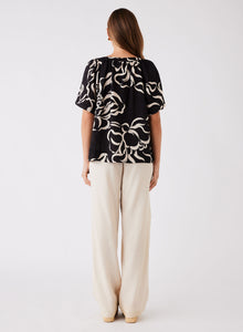 Esmaee' Sandy Wave Blouse - Print