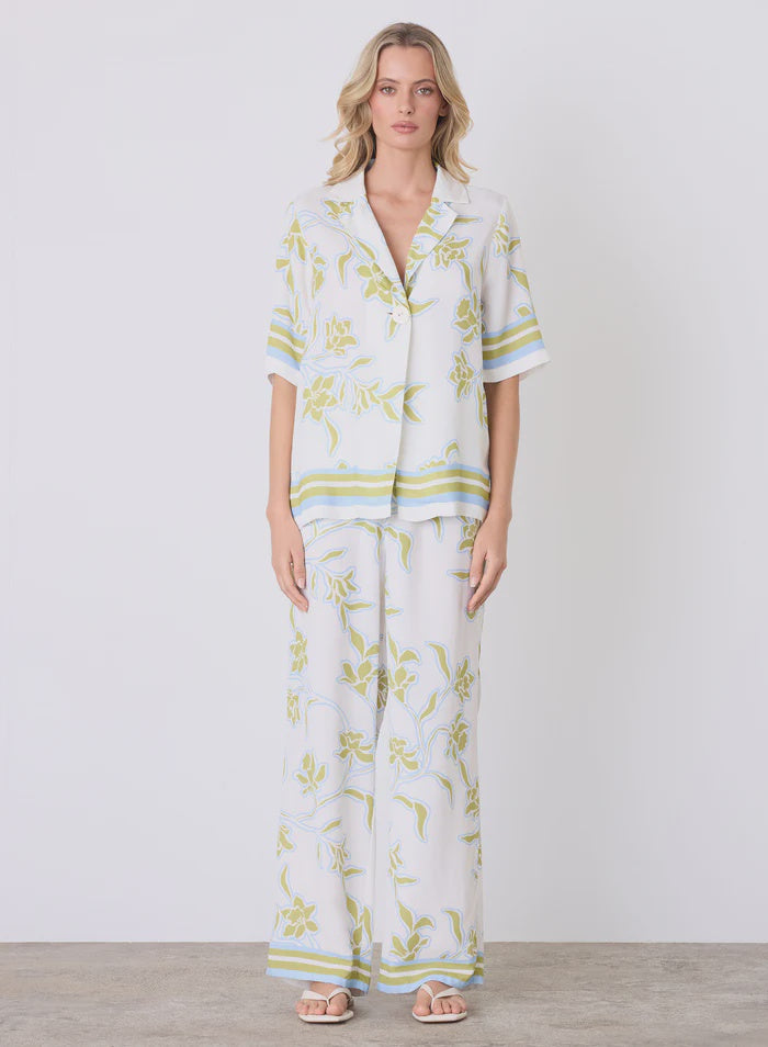 Esmaee Tranquility Shirt - Olive Floral