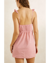 Load image into Gallery viewer, Rhythm Lola Check Ruffle Mini Dress - Plum
