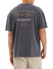 Load image into Gallery viewer, Nena &amp; Pasadena Union Box Fit Tee - Pigment Asphalt
