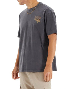Nena & Pasadena Union Box Fit Tee - Pigment Asphalt