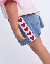 Load image into Gallery viewer, Eve Girl Love Denim Short - Denim
