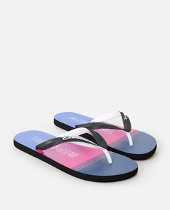 Rip Curl Breakers Bloom Open Toe Thongs - Wild Berry