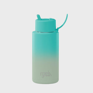 Frank Green 1L Ceramic Reusable Bottle - Gradient Bondi Bliss