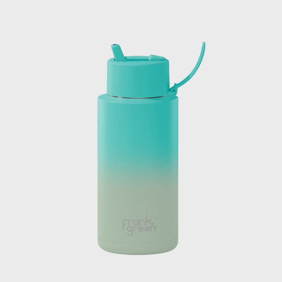 Frank Green 1L Ceramic Reusable Bottle - Gradient Bondi Bliss