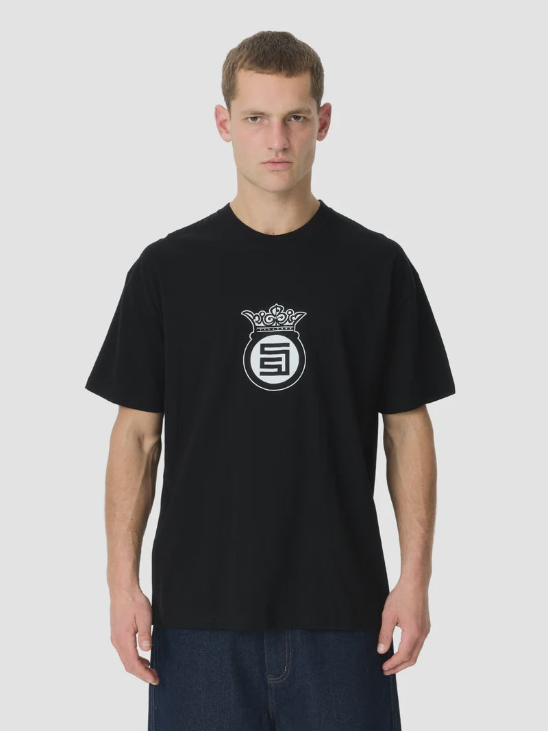 S-Double Crown Dot SS Tee - Black