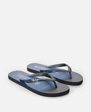 Load image into Gallery viewer, Rip Curl Breakers Bloom Open Toe Sandals - Black/Blue
