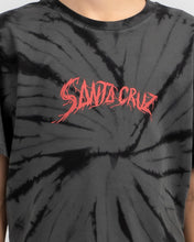 Load image into Gallery viewer, Santa Cruz Bone Slasher Tie Dye Tee (8-16)  - Black Tie Dye
