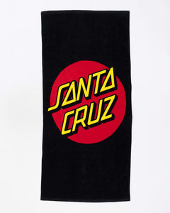 Santa Cruz Classic Dot Towel - Black