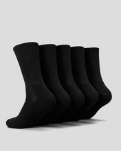 Load image into Gallery viewer, Rip Curl School Crew Sock 5PK (9-13)  - Black

