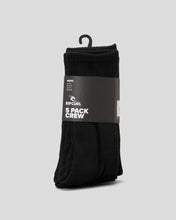 Load image into Gallery viewer, Rip Curl School Crew Sock 5PK (9-13)  - Black
