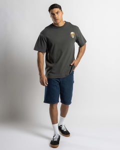 Santa Cruz Dressen Rose Crew Three Tee - Washed Black