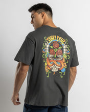 Load image into Gallery viewer, Santa Cruz Dressen Rose Crew Three Tee - Washed Black
