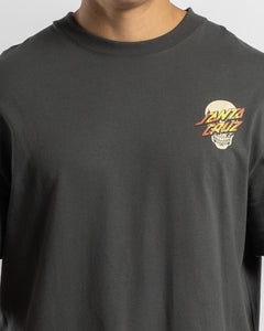 Santa Cruz Dressen Rose Crew Three Tee - Washed Black