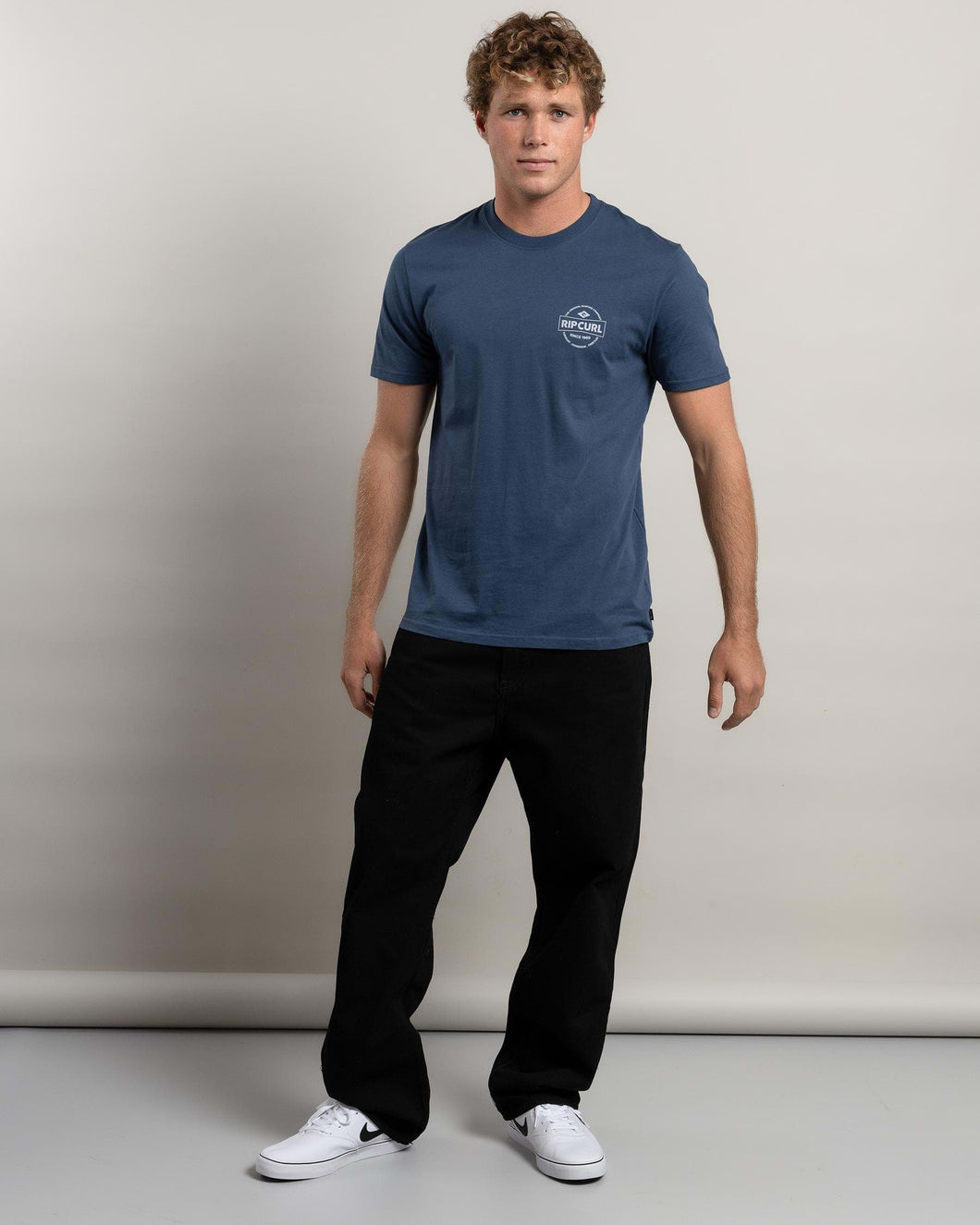 Rip Curl Staple Tee - Washed Navy
