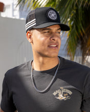 Load image into Gallery viewer, The Mad Hueys H Series Split Twill Trucker - Black
