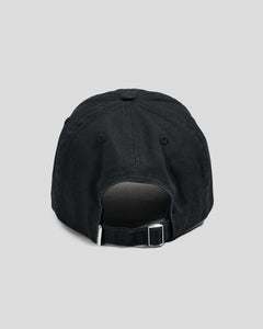 S Double Shawn Script Strapback Cap - Black