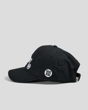 Load image into Gallery viewer, S Double Shawn Script Strapback Cap - Black
