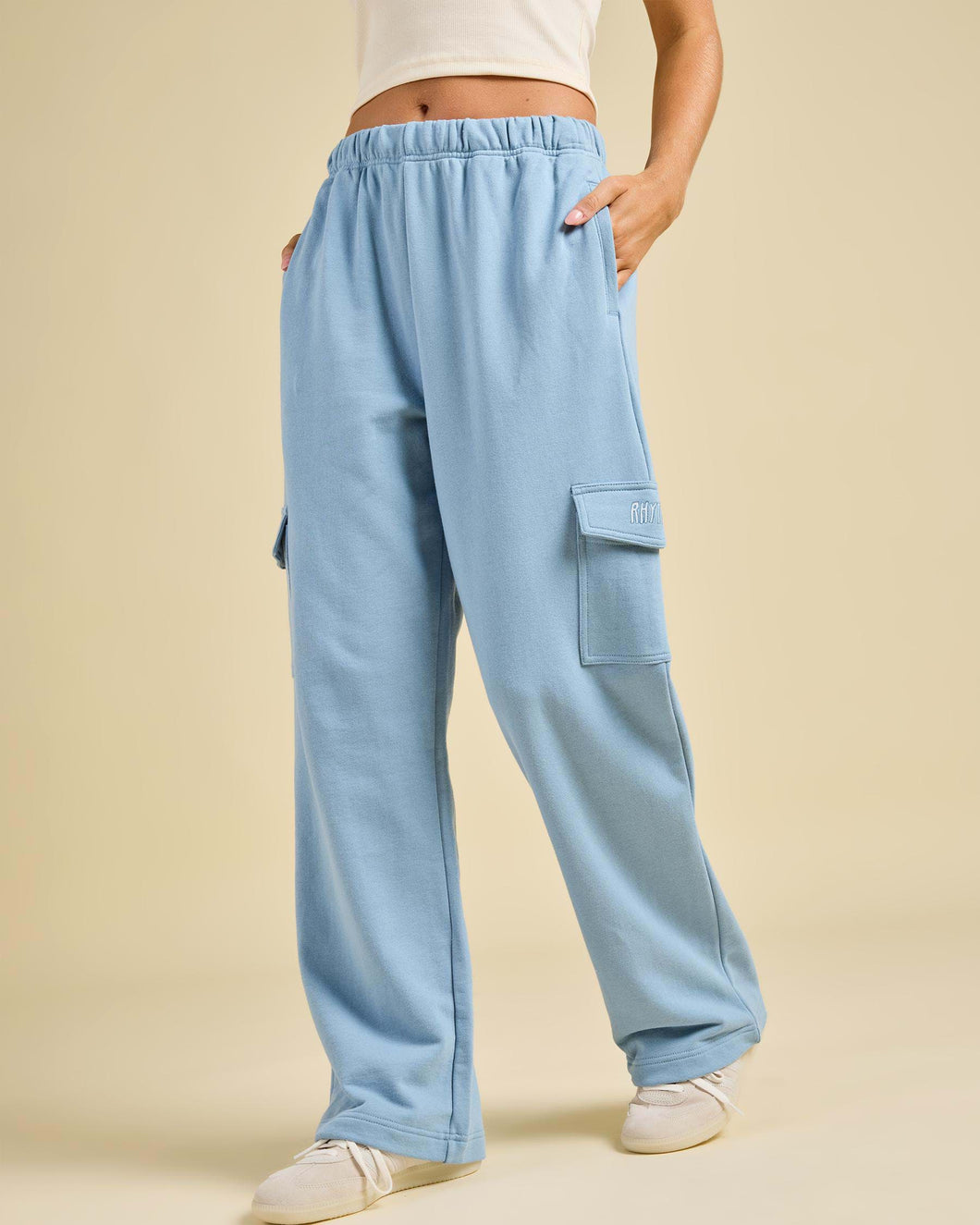 Rhythm Insider Cargo Track Pant - Dusty Blue
