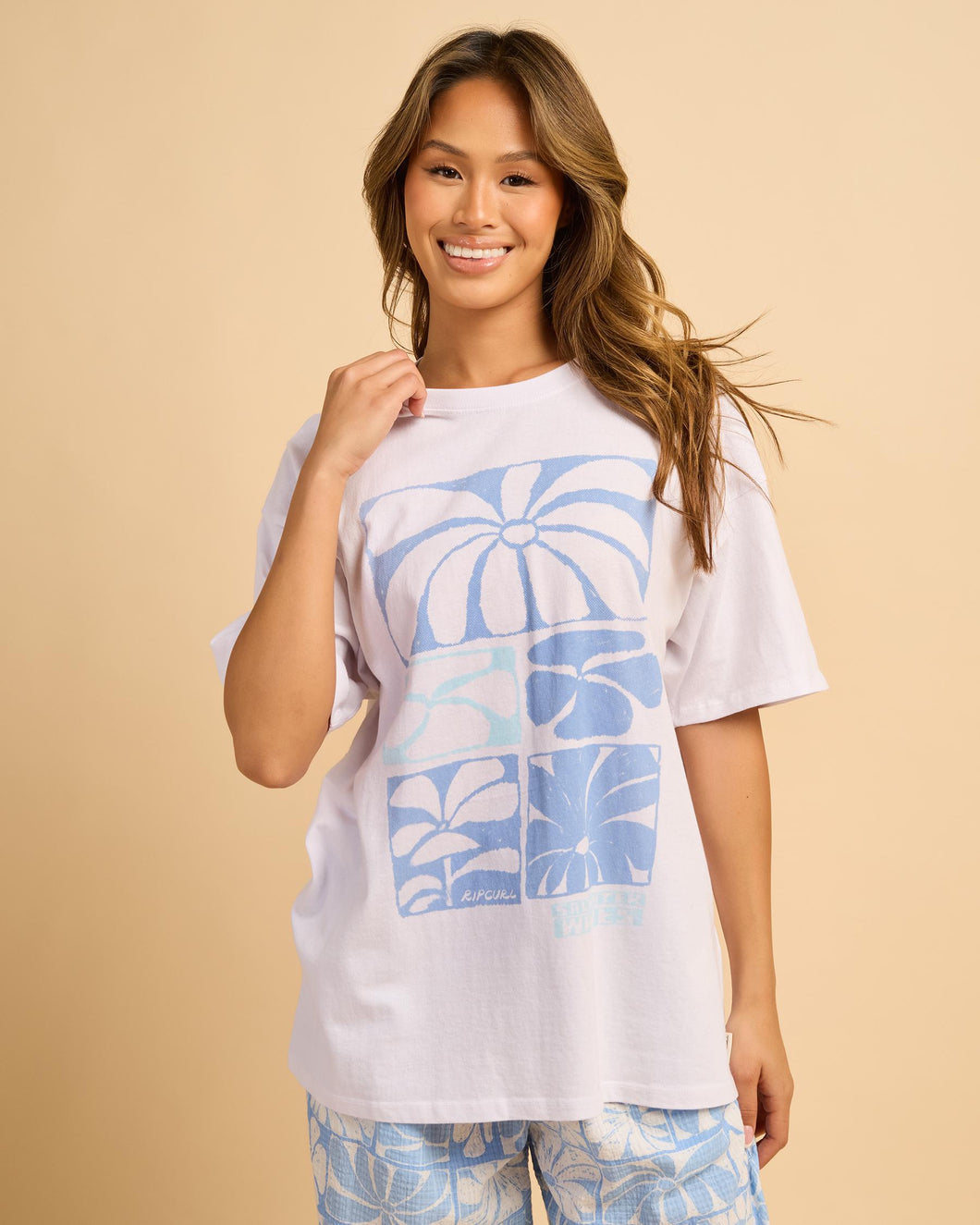 Rip Curl Oceanic Heritage Tee - Optical White