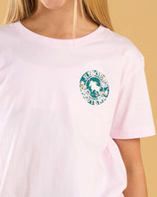 Load image into Gallery viewer, Ringers Western Signature Bull Youth Tee - Barely Pink/Floral
