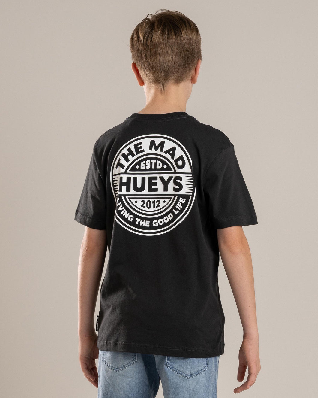 The Mad Hueys Good Life Hueys Youth SS Tee - Vintage Black