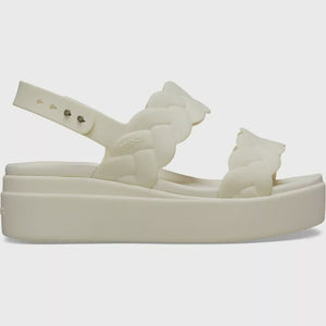 Crocs Brooklyn Woven Low Wedge - Dew