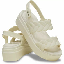 Load image into Gallery viewer, Crocs Brooklyn Woven Low Wedge - Dew
