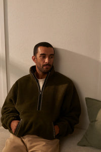 Rhythm Sherpa Pullover - Olive