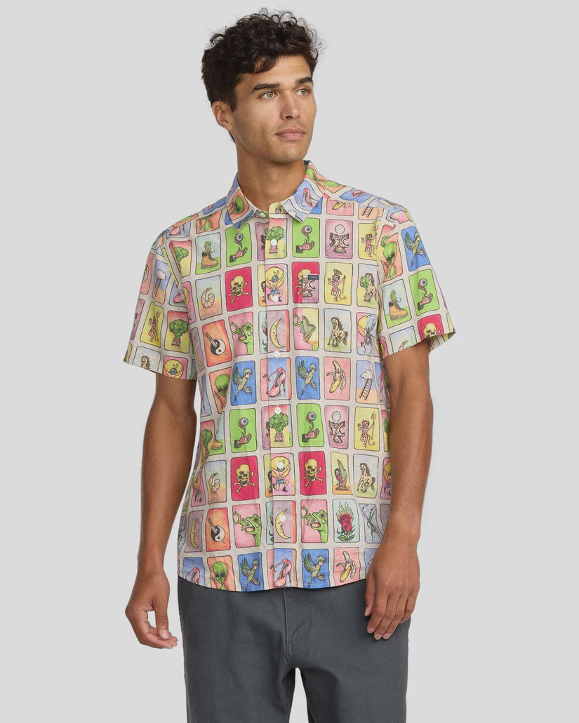 RVCA Kevin  Spanky Tarjeta  Short Sleeve Shirt - Multi