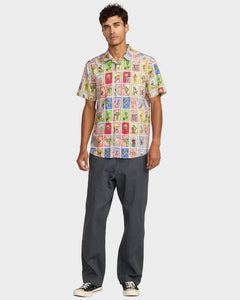 RVCA Kevin  Spanky Tarjeta  Short Sleeve Shirt - Multi