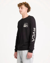 Load image into Gallery viewer, RVCA Big RVCA Glitch LS - Black
