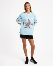 Load image into Gallery viewer, RVCA Womens Toni Ringer T-Shirt - Crystal Blue
