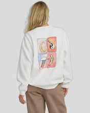 Load image into Gallery viewer, RVCA Spanky Loteria Fleece Crew - Vintage White
