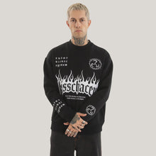 Load image into Gallery viewer, Kiss Chacey System Relaxed Sweater - Jet Black
