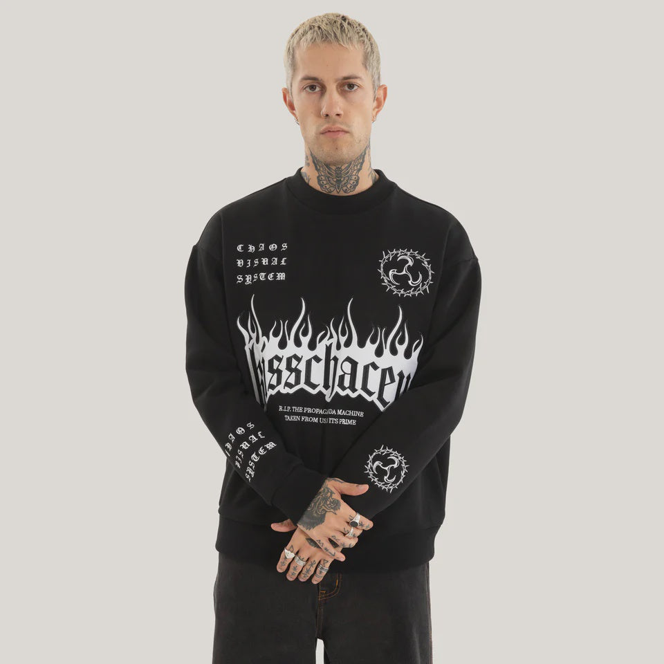 Kiss Chacey System Relaxed Sweater - Jet Black